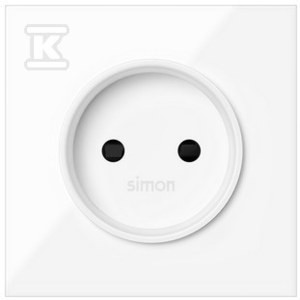 Pokrywa do gniazda bez uziemienia, biały, SIMON100