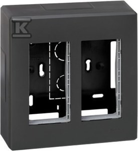 Obudowa natynkowa S500 2-modułowa, 4x K45, kompletna, szary grafit, SIMON500