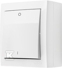 Łącznik dwubiegunowy natynkowy, IP44, 10 AX, 250 V~, zaciski śrubowe,