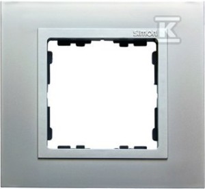 Ramka 1-krotna aluminium / ramka pośrednia aluminium mat Simon 82