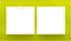 Ramka 2-krotna Nature-Szkło, LIMONKOWY SORBET, IP20/IP44' ('IP44-zastosować uszczelki DUN2), SIMON54
