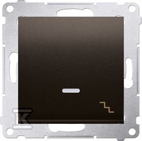 Łącznik schodowy z podświetleniem LED (moduł) 10AX, 250V AC, szybkozłącza,