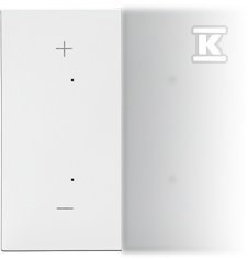Klawisz połówkowy lewostronny z piktogramem „+/-” do produktów elektronicznych: Biały