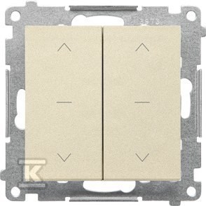 Łącznik roletowy podwójny trójpozycyjny 1-0-2 (moduł) 10 A, 250 V~,