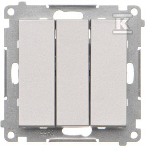 Przycisk potrójny z podświetleniem LED (moduł) 10 AX, 250 V~,