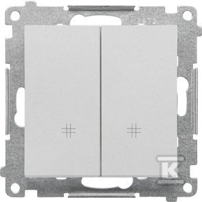 Łącznik krzyżowy podwójny (moduł) 10 AX, 250 V~, szybkozłącza: Aluminium