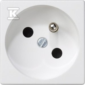 Gniazdo K45 z uziemieniem 16A/230V~, szybkozłączki, biały