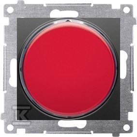 Sygnalizator świetlny LED światło czerwone (moduł) 230V~, czarny mat Simon54
