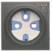 Pokrywa + klucz do gniazda DATA, czarny mat Simon54 o
