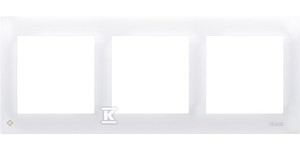 Ramka 3-krotna PREMIUM do puszek karton-gips IP20 / IP44, antybakteryjny