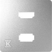 Pokrywa do gniazda USB+HDMI, aluminium, SIMON82    8201095-093
