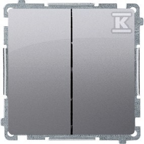 Łącznik schodowy podwójny bez piktogramu (moduł) 10AX, 250V~, zaciski śrubowe,