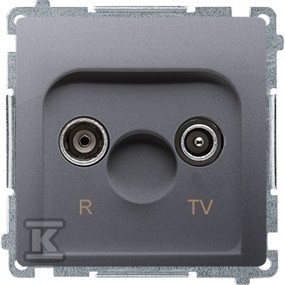 Gniazdo antenowe R-TV końcowe, separowane (moduł), 1x wejście: 5862 MHz,