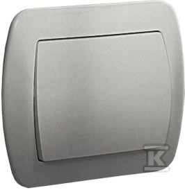 Łącznik jednobiegunowy 10AX, 250V~, zaciski śrubowe, aluminiowy, AKORD