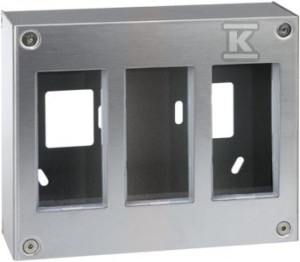 Obudowa natynkowa S500 METAL 3-modułowa, 6x K45, kompletna, METAL o