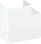 Kąt prosty, płaski Cabloplus 160x55mm, czysta biel, CONNECT