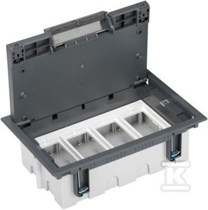 Puszka podłogowa S500 4-modułowa, 8x K45, gł. 93mm, szary, CONNECT