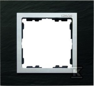 Ramka 1-krotna łupek / ramka pośrednia aluminum mat Simon 82