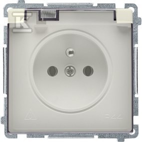 Gniazdo z uziemnieniem pojedyncze IP44 z przesłonami BMGZ1BZ.01/12a Basic moduł