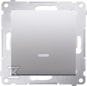 Łącznik krzyżowy z podświetleniem LED bez piktogramu (moduł) 10AX, 250V~,