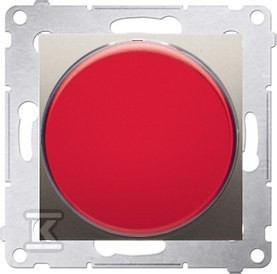 Sygnalizator świetlny LED światło czerwone (moduł) 230V~, złoty mat, SIMON54