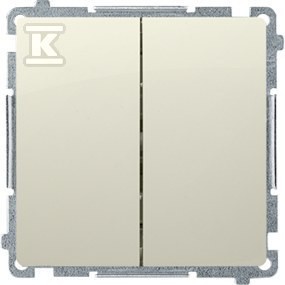 Łącznik świecznikowy (moduł) 16AX, 250V~, zaciski śrubowe, beż, BASIC MODUŁ