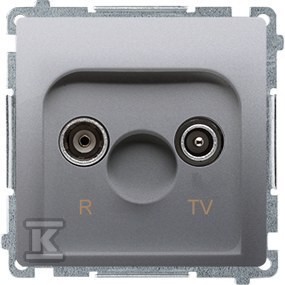 Gniazdo antenowe R-TV końcowe, separowane (moduł), 1x wejście: 5862 MHz,
