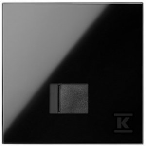 Panel 1-krotny: 1 gniazdo RJ45, czarny, SIMON100