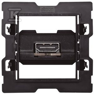 Gniazdo HDMI pojedyncze v 45748 żeńskie (mechanizm, bez ramki montażowej),
