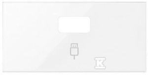 Pokrywa do gniazda USB pojedynczego (mechanizm 1/2), biały, SIMON100 o