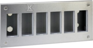 Obudowa podtynkowa S500 METAL 6-modułowa, 12x K45, kompletna, METAL o