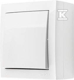 Przycisk zwierny natynkowy bez piktogramu, IP44, 10 AX, 250 V~,