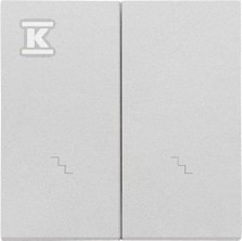 Klawisz podwójny z piktogramami schody do: SW6/2WM: Aluminium mat, SIMON55