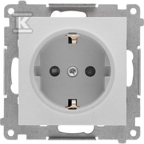 Gniazdo Schuko z przesłonami (moduł) 16 A, 250 V~, szybkozłącza: