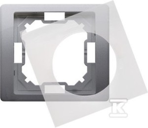 Ramka 1-krotna do wersji bryzgoszczelnej IP44 z uszczelką, stal inox,