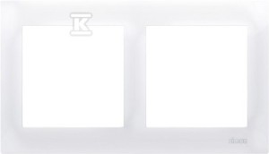 Ramka 2-krotna uniwersalna do puszek karton-gips IP20 / IP44, biały