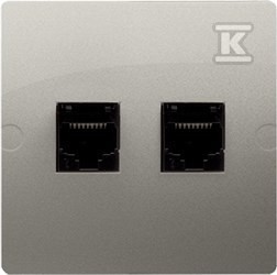 Gniazdo komputerowe RJ45 kat.5e + telefoniczne RJ11 (moduł), Basic moduł