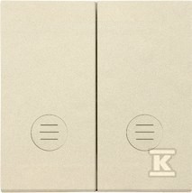 Klawisz podwójny z oczkami do: SW5L2M, SW6/2L2M, SW7/2L2M: Szampański mat,