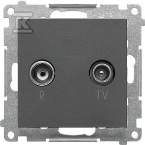 Gniazdo antenowe R-TV końcowe separowane (moduł). 1x Wejście: 5÷862 MHz: