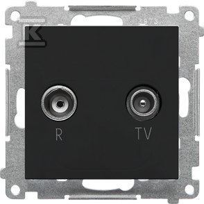 Gniazdo antenowe R-TV końcowe separowane (moduł). 1x Wejście: 5÷862 MHz: