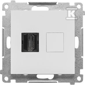 Gniazdo HDMI (moduł): Jasnoszary mat, SIMON55   &nbsp;TGHDMI.01/114