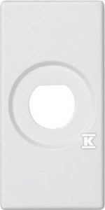 Płytka K45/2 22,5x45mm z otworem fi 10mm, biały