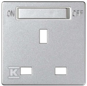 Pokrywa do gniazda standard brytyjski z wyłącznikiem, aluminium, SIMON82 o
