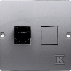 Gniazdo komputerowe RJ45 pojedyncze, kategoria 5e (moduł). Montaż gniazda na
