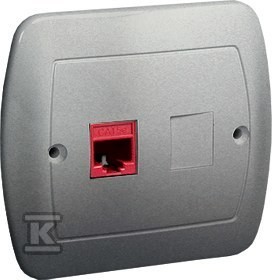 Gniazdo komputerowe RJ45 pojedyncze, kategoria 5e. Montaż do puszki na
