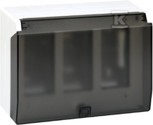 Obudowa natynkowa S500 z pokrywą 3-modułowa, 6x K45, kompletna, czysta