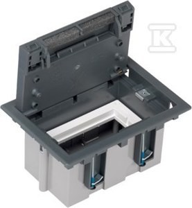 Puszka podłogowa S500 1-modułowa, 2x K45, gł. 93mm, szary, CONNECT