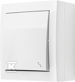 Łącznik schodowy natynkowy, IP44, 16 A, 250 V~, zaciski śrubowe,