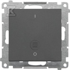 Łącznik dwubiegunowy z podświetleniem LED (moduł) 10 AX, 250 V~,