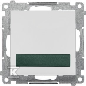Sygnalizator świetlny LED – światło zielone (moduł) 230 V~: Jasnoszary
